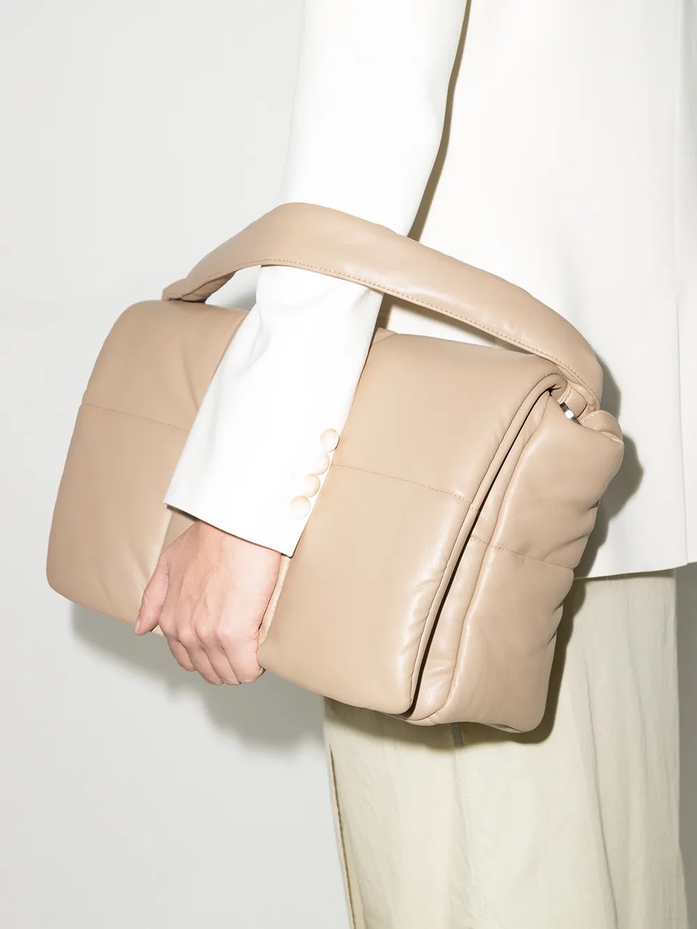 Stand Studio Wanda Clutch Bag in Warm Sand